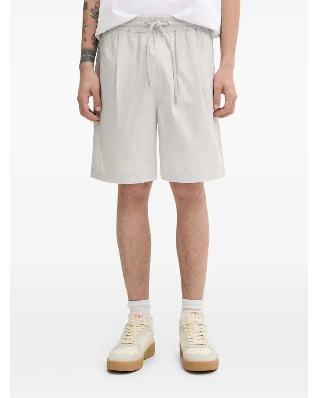 A Bathing Ape One Point Ctn Shorts Met Trekkoord in het Natural voor heren