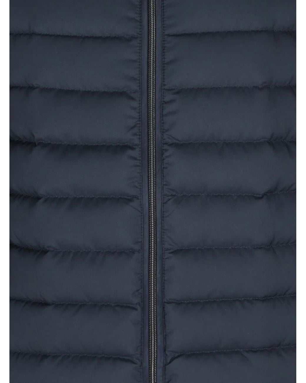 Herno Blue Quilted Wool Jacket for men