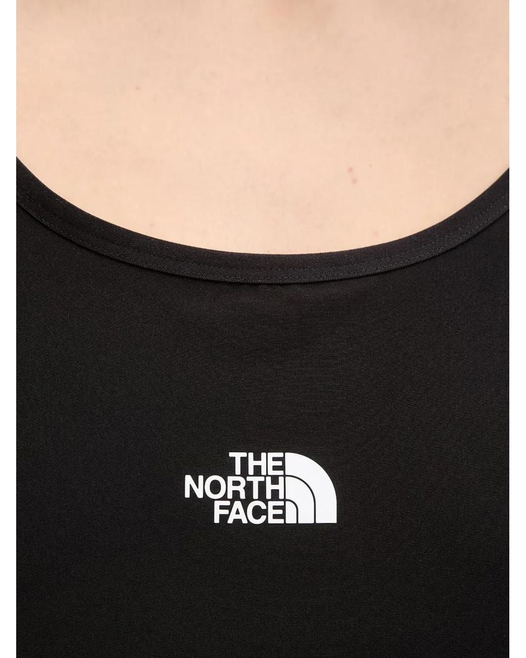 The North Face Black Logo-Print Racerback Mini Dress