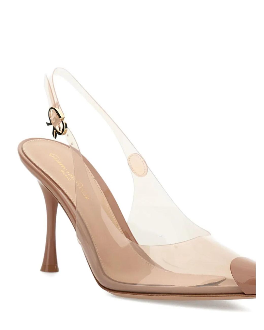 Gianvito Rossi Natural Diana Slingback Pumps