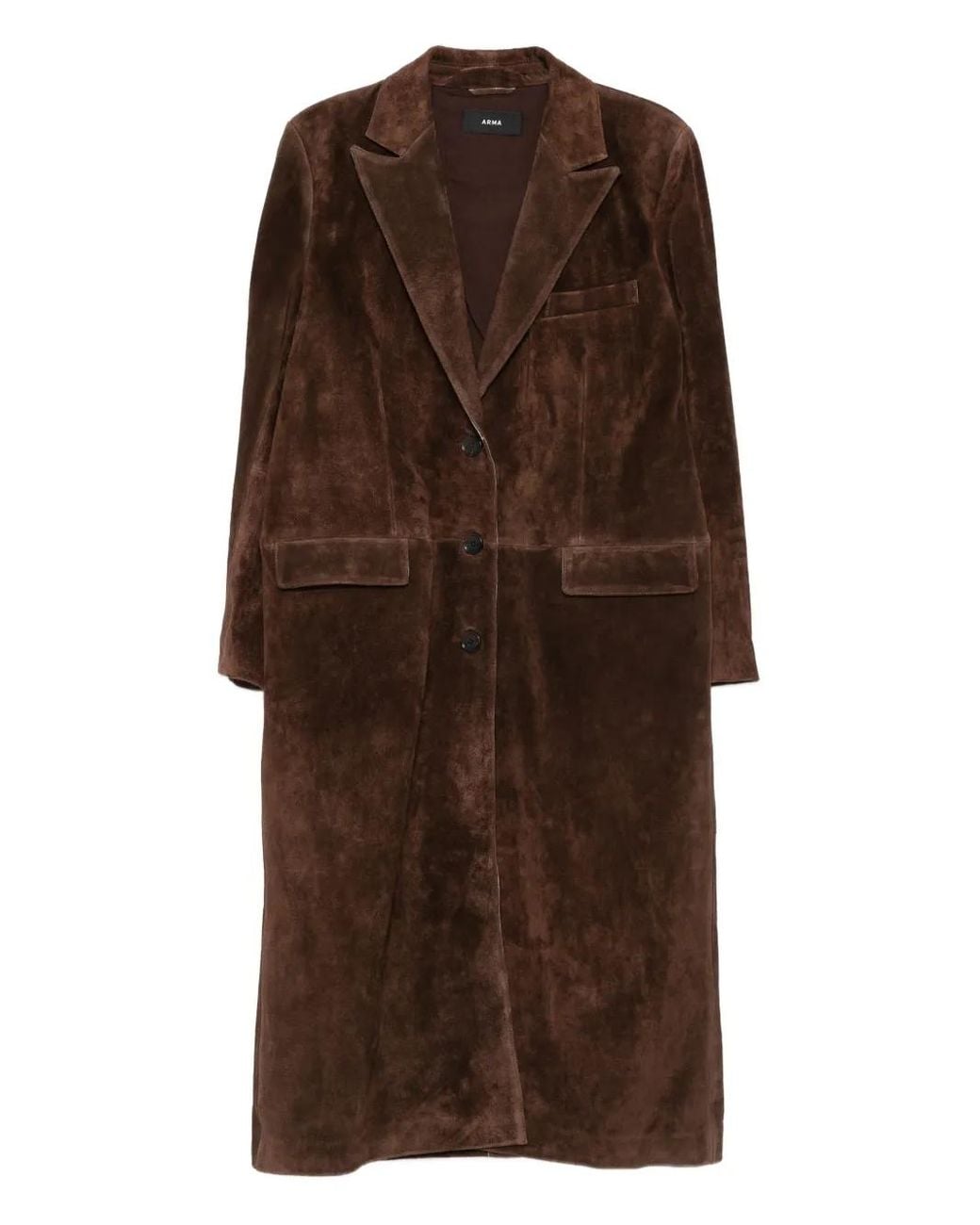 Arma Brown Alissa Suede Coat