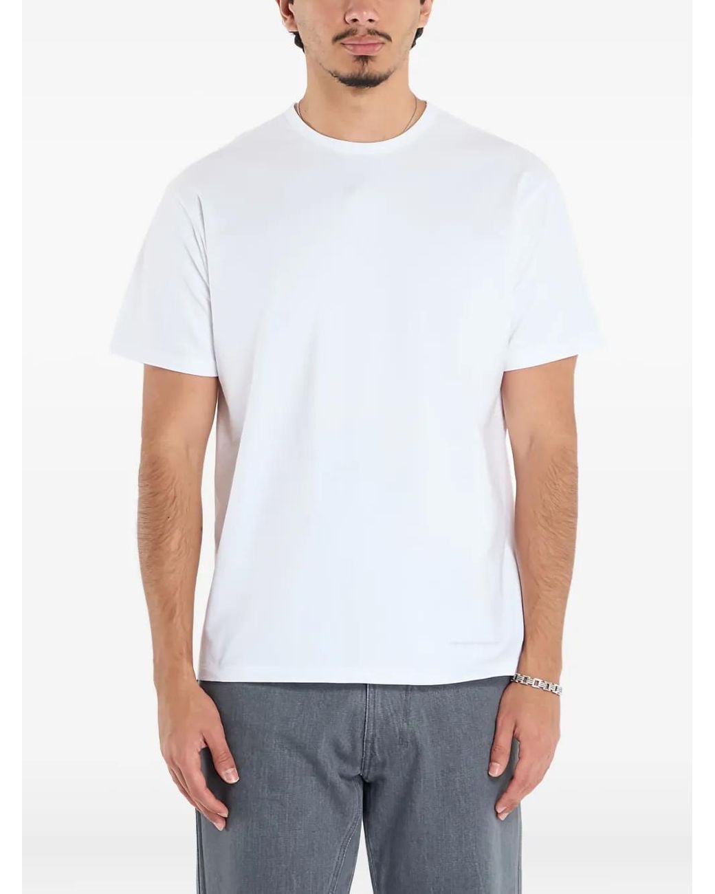 Post Archive Faction PAF White Crew-Neck T-Shirt for men