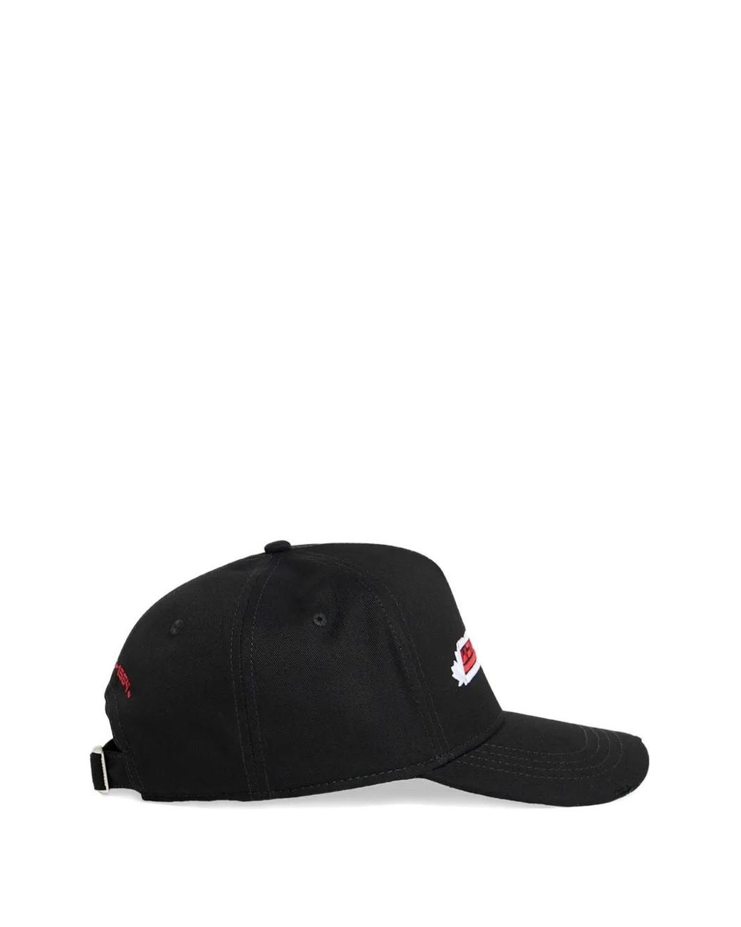 DSquared² Black Embroidered Baseball Cap for men