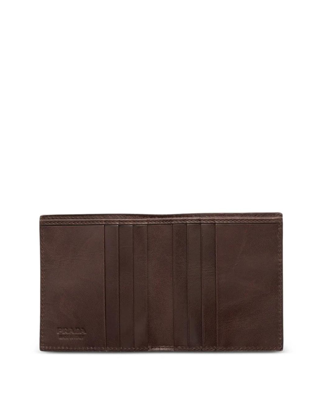 Prada Brown Leather Wallet for men