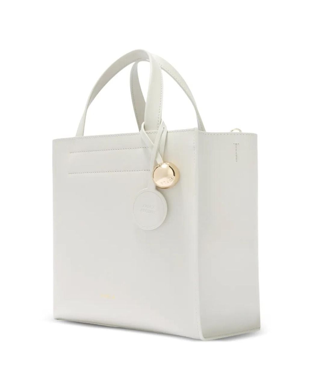 Furla White Divide It Tote Bag S