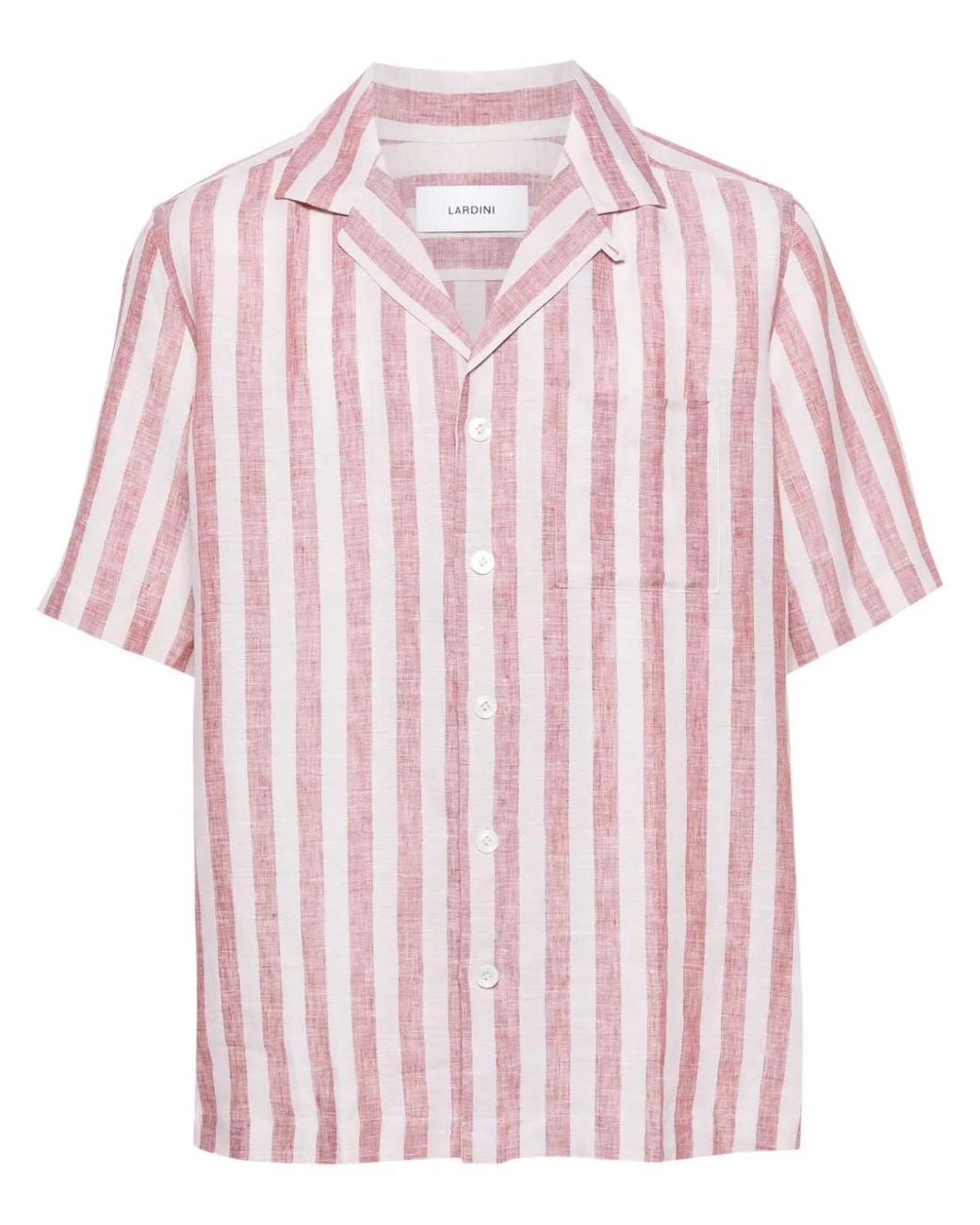 Lardini Pink Short Sleeve Shirts for men