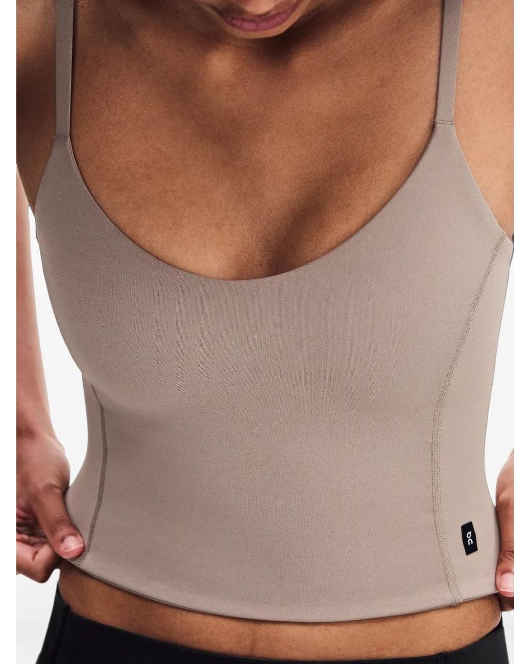 On Shoes Gray Studio Crop Top