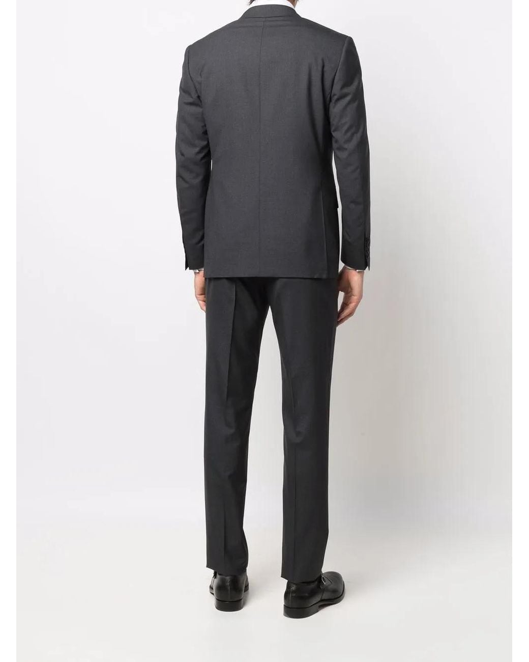 Canali Gray Two Piece Single Breasted Suit for men