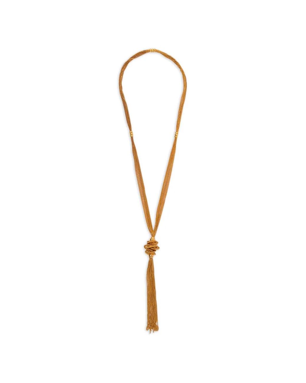 BLAKLACE White Tassel Necklace