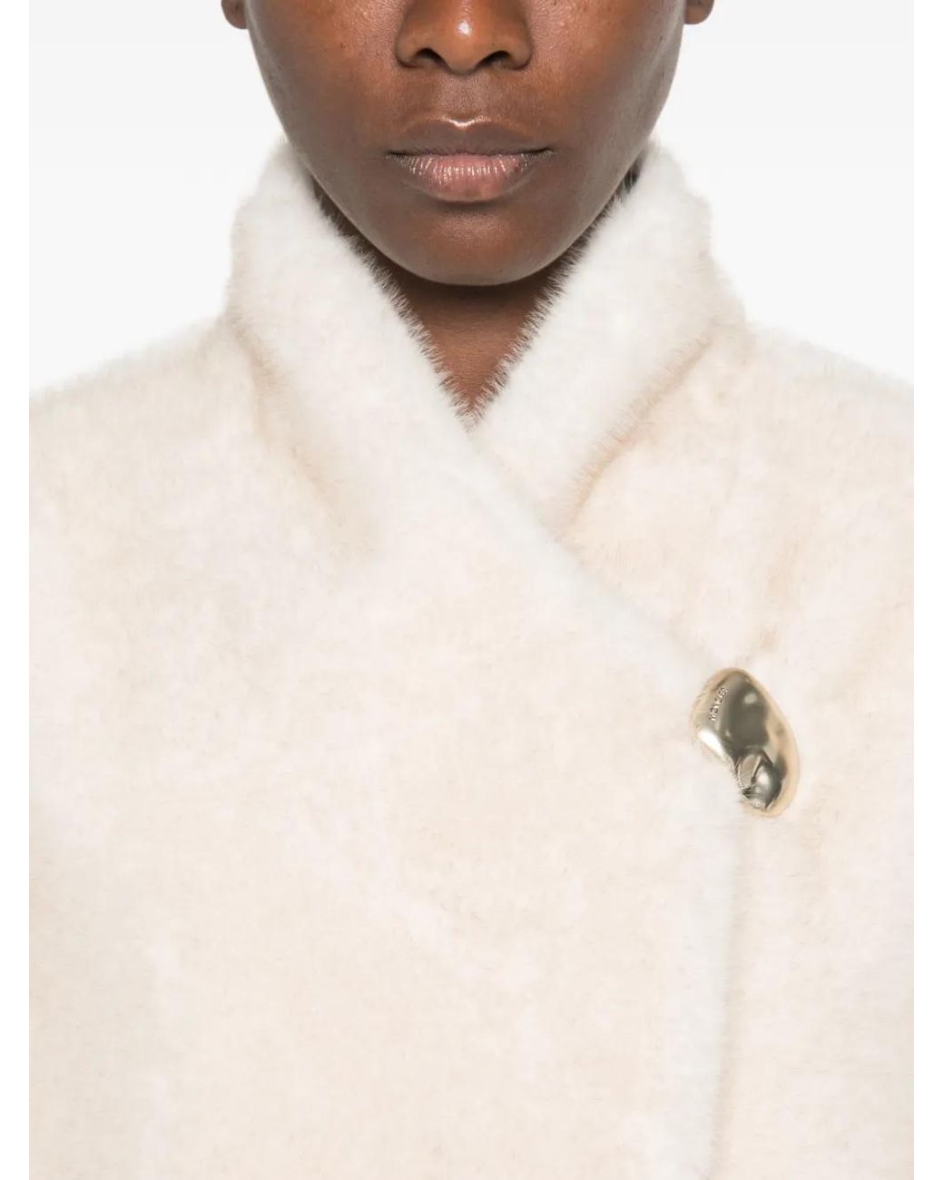 Moncler Natural Chardonneret 2-In-1 Reversible Teddy Down Jacket