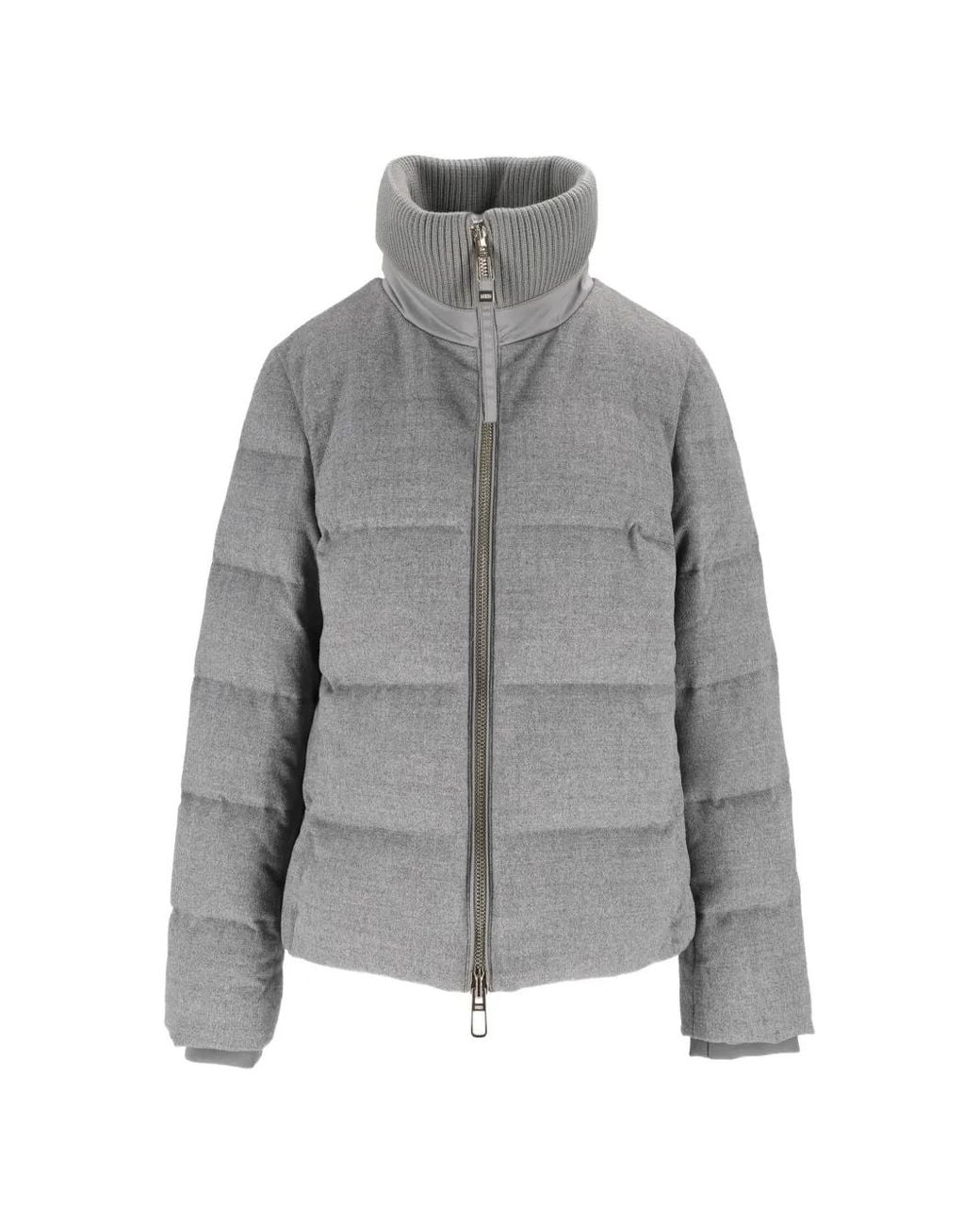 DUNO Gray Veste Matelassée À Col Montant