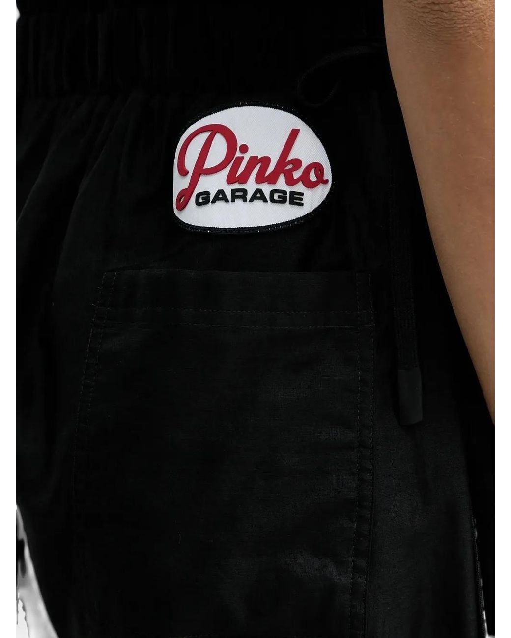 Pinko Black Embellished Zip-Front Jumpsuit
