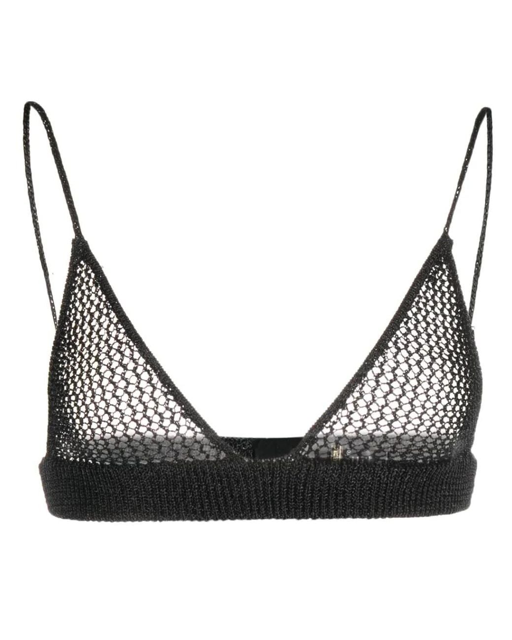 Dodo Bar Or Black Geddy Knitted Bra Top