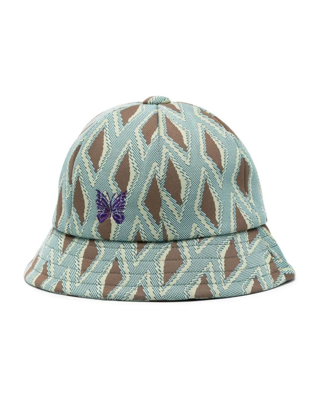 Cappello Bucket Con Stampa di Needles in Green da Uomo