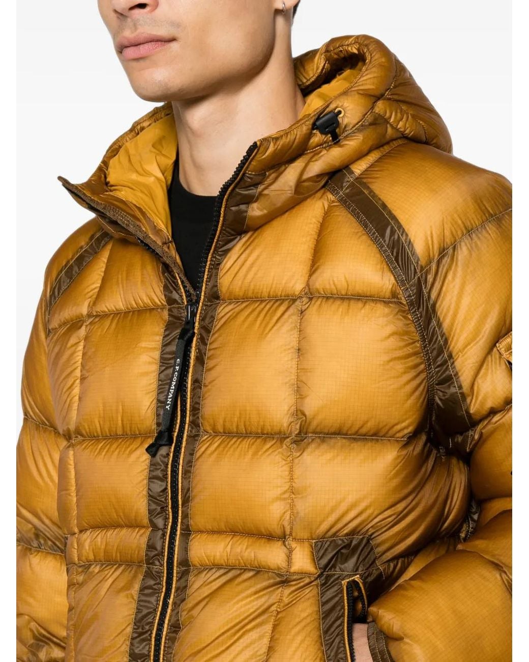 C P Company Metallic Lens-Detail Hooded Padded Jacket for men