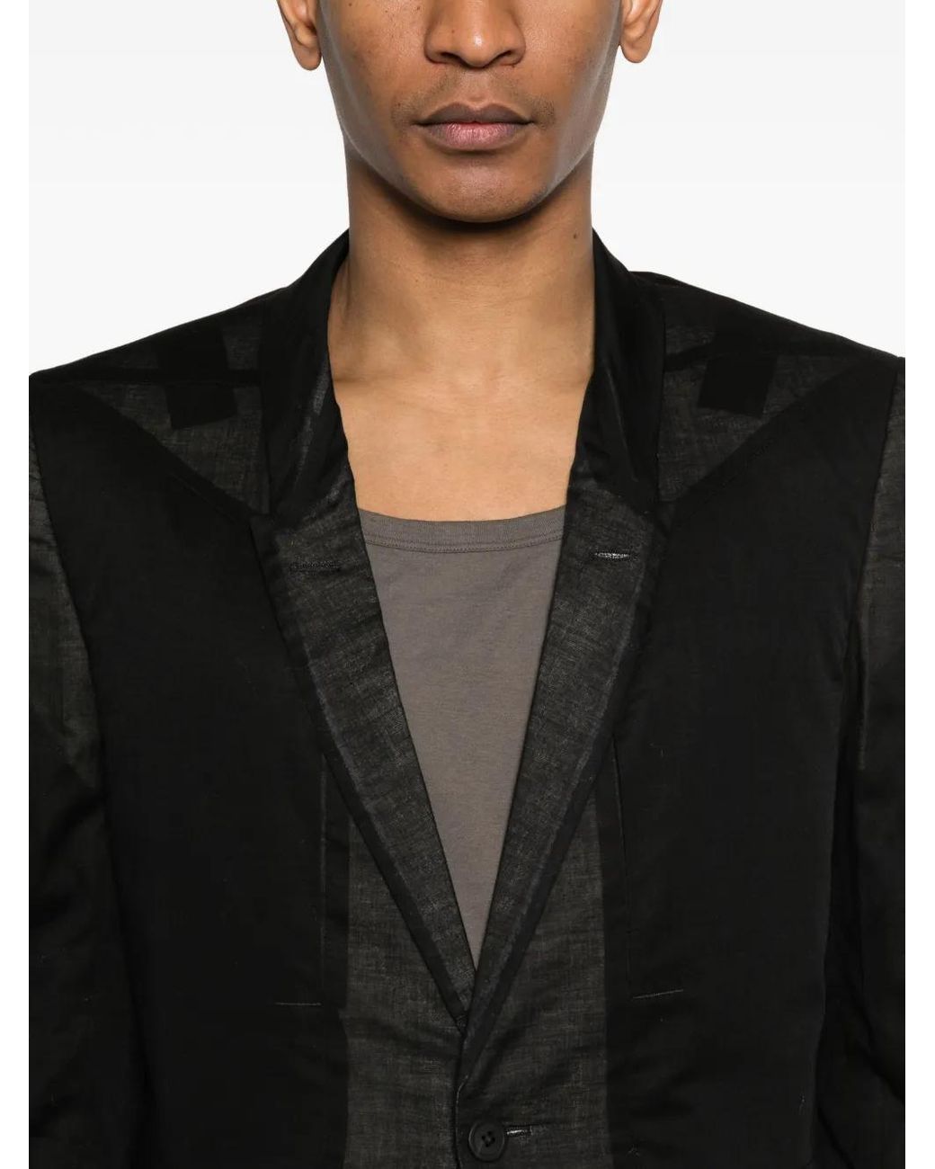 Rick Owens Black Fogpocket Blazer for men