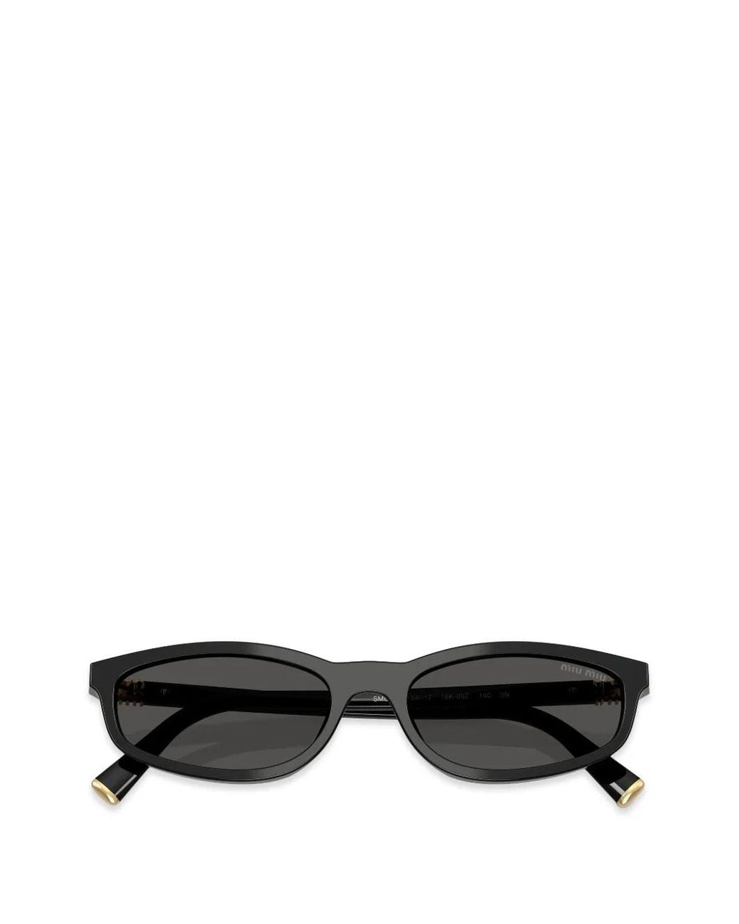 Miu Miu Brown Oval-Frame Sunglasses