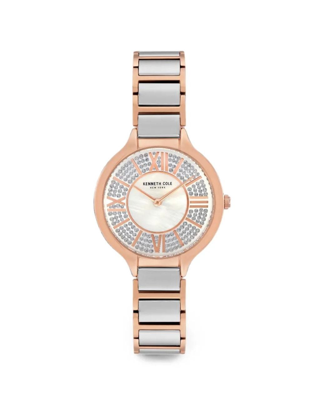 Kenneth Cole Metallic Montre À Ornements En Cristal Mm