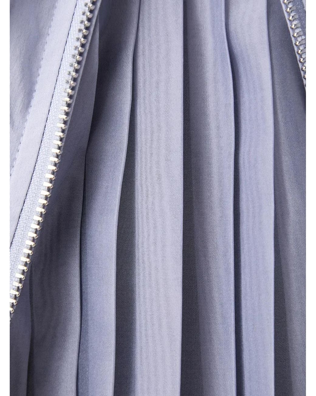 Sisley White Side-Zip Pleated-Back Shirt
