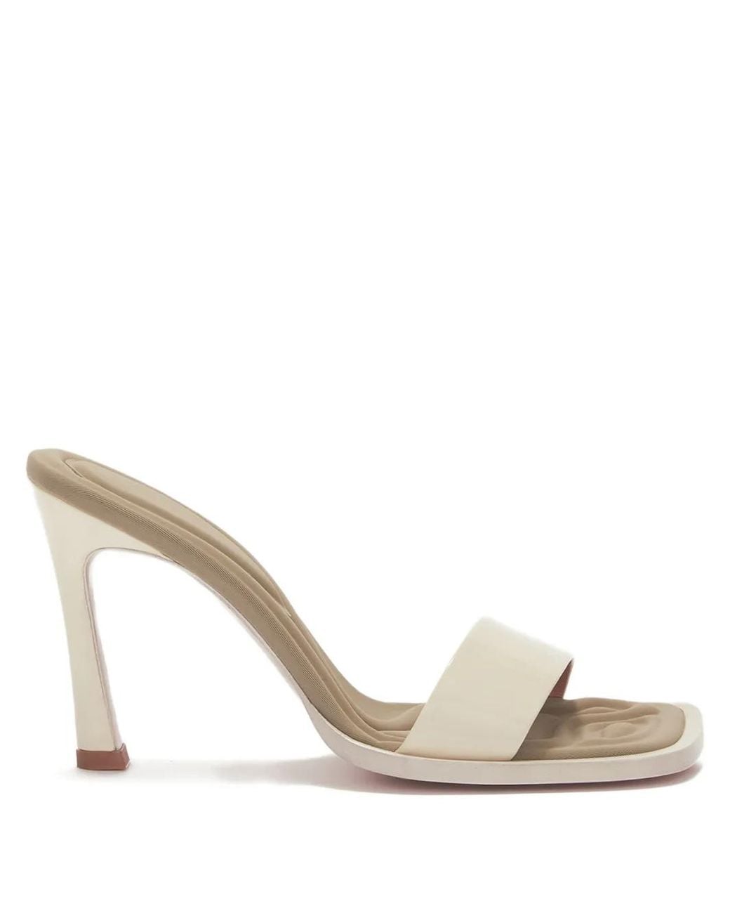 The Attico Metallic Leather Heeled Mules