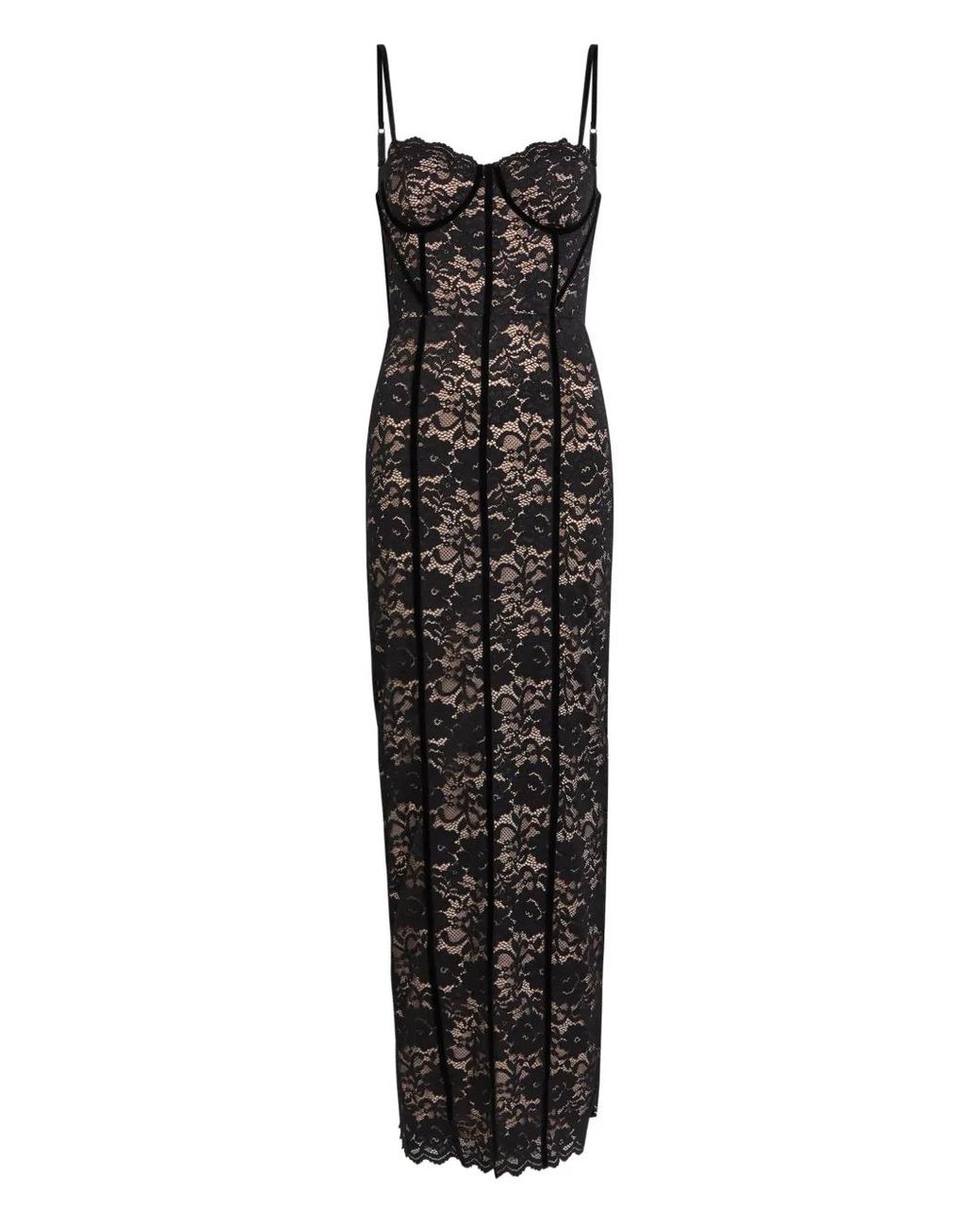 Alice + Olivia Lace Slip Maxi Dress in Black | Lyst UK Alice + Olivia Lace Slip Maxi Dress in Black | Lyst UK