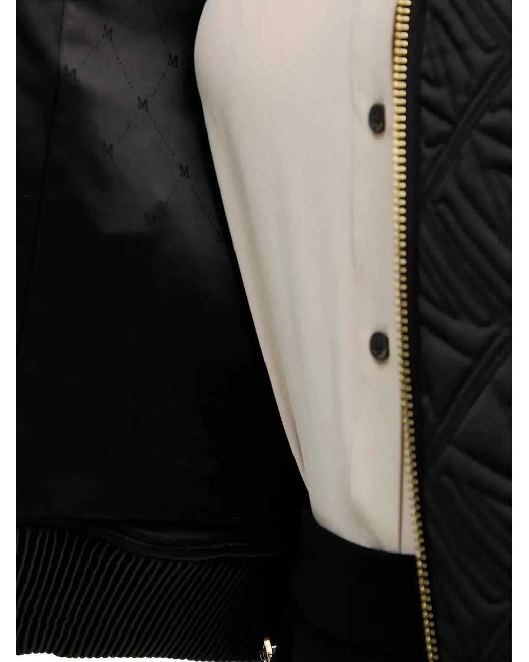 MARCIANO BY GUESS Black Quilted Zip Jacket