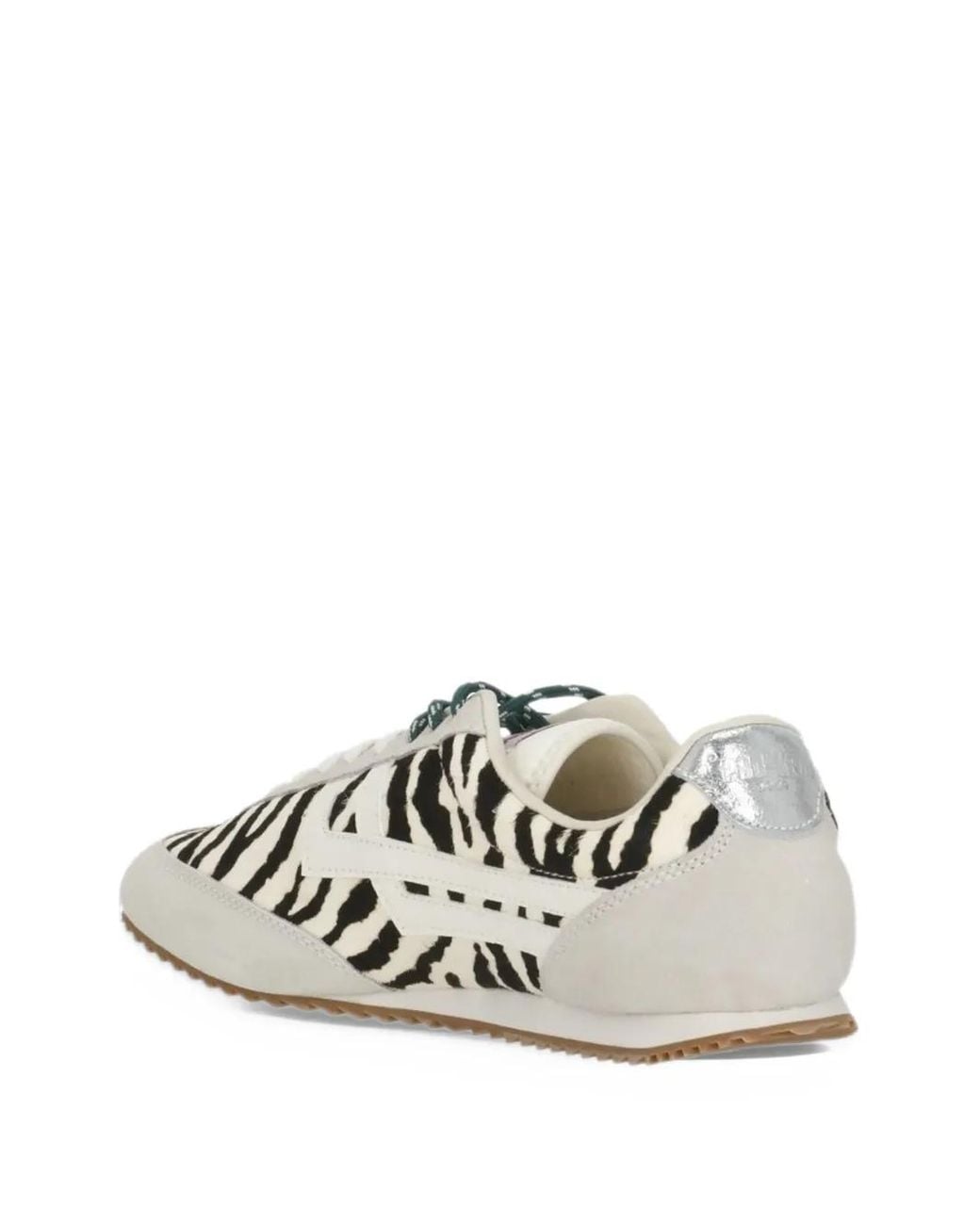 Pro Keds White Racer 77 Zebra-Print Sneakers