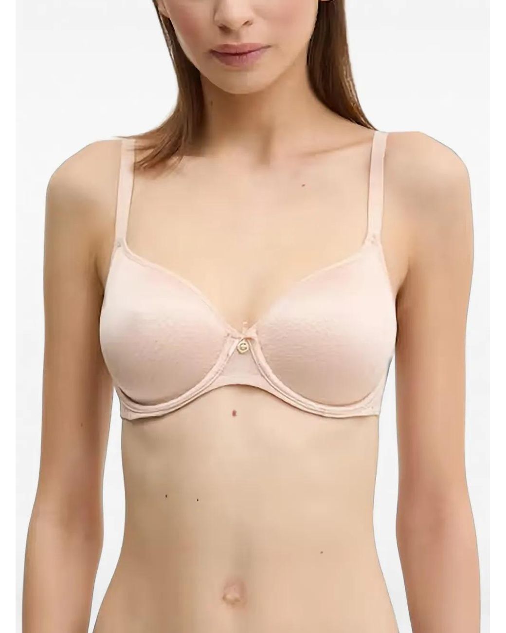 Chantelle Natural Easyfeel Norah Lace-Panel Underwired Bra