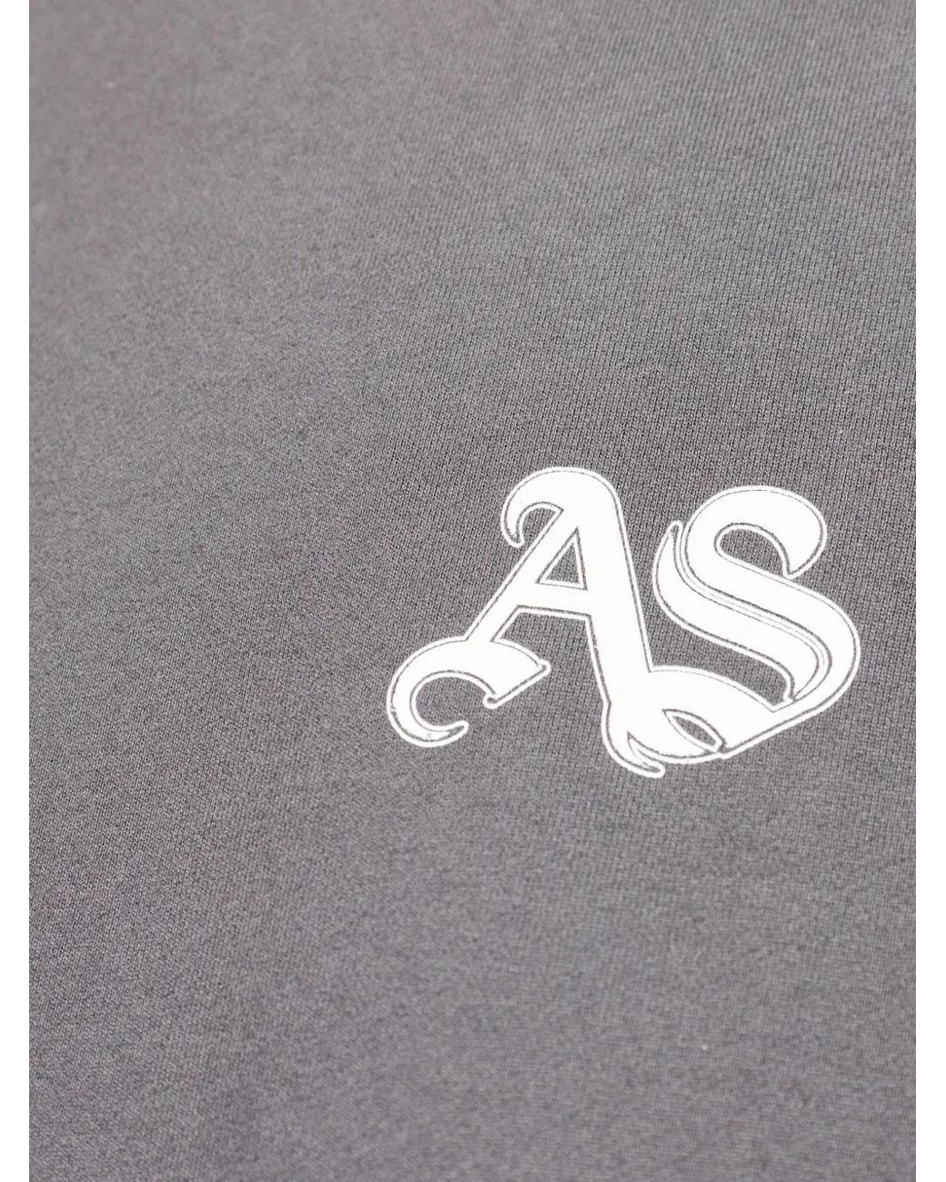 AllSaints Gray Icon Crew-Neck Sweatshirt for men