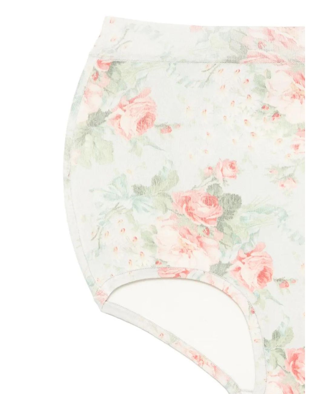 Simone Rocha White Floral-Print Brief