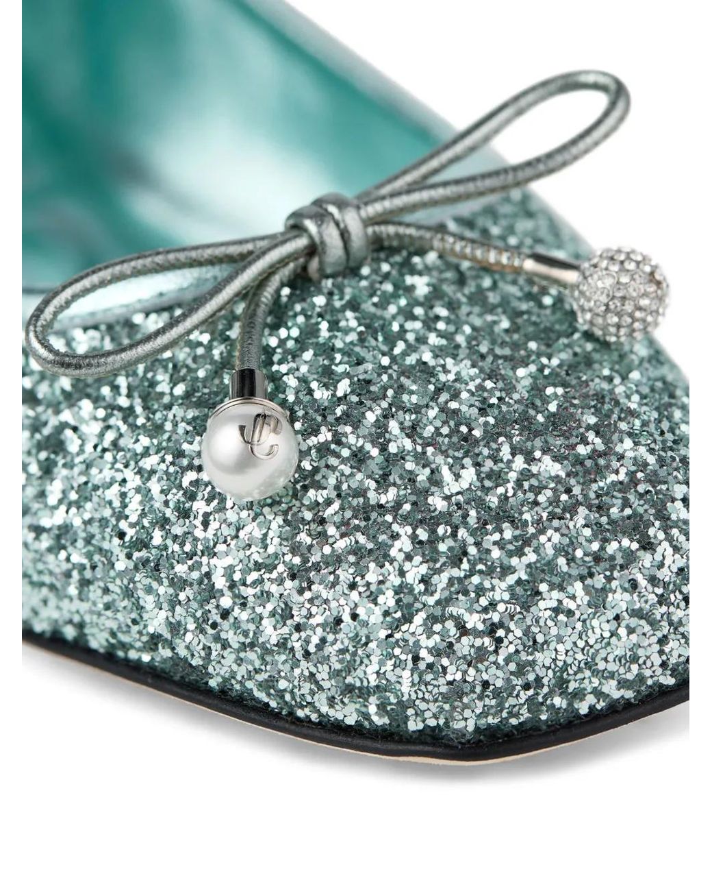 Jimmy Choo Blue Elme Ballet Flats