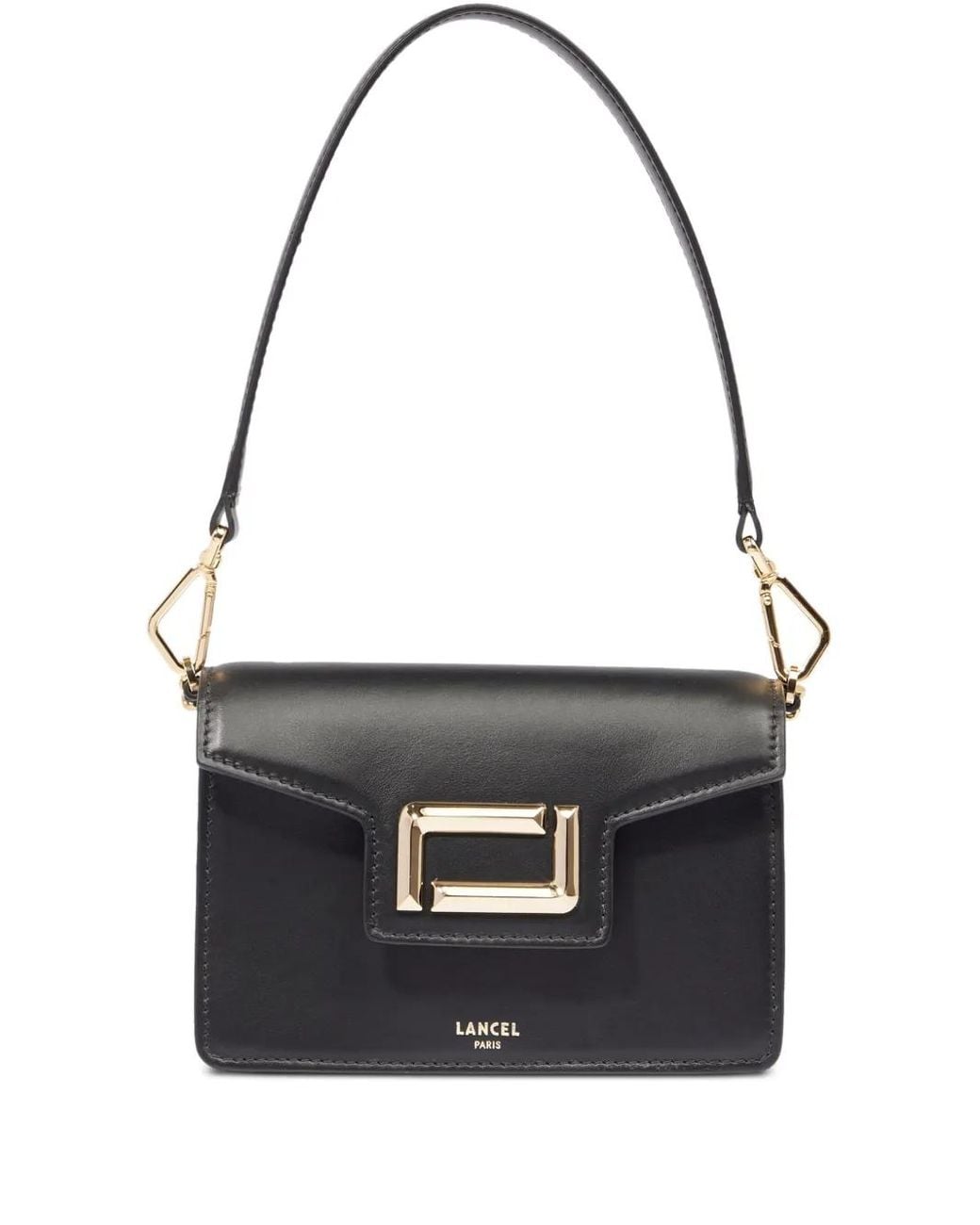 Lancel Black Mini Leather Shoulder Bag