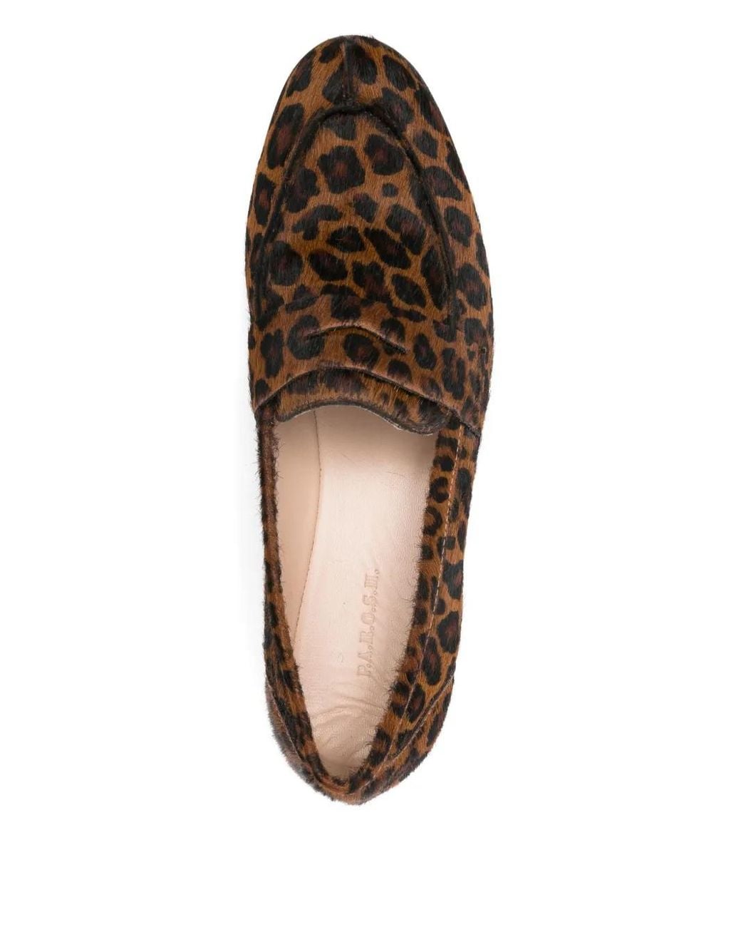 P.A.R.O.S.H. Brown Leopard Print Tassel Loafers