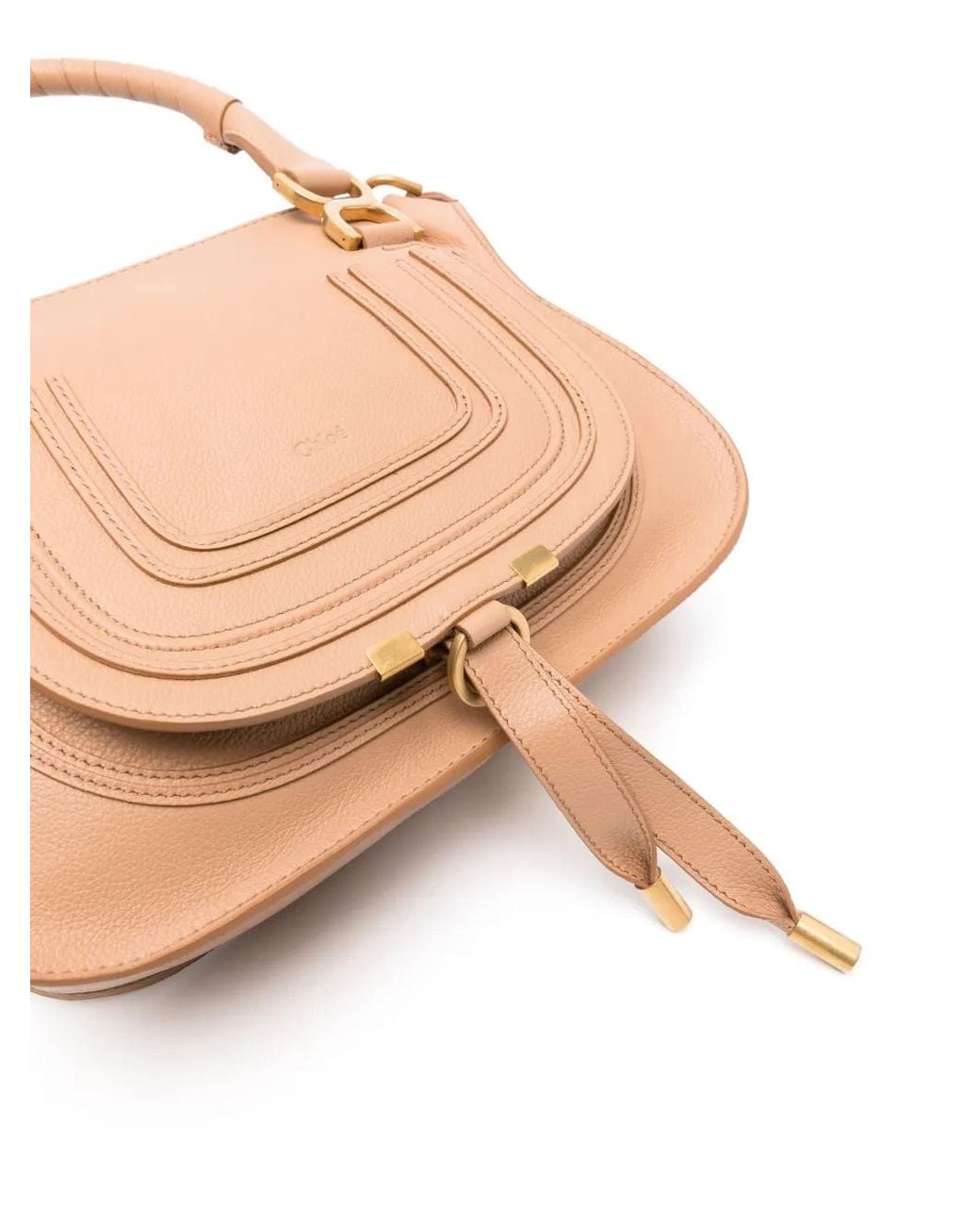 Chloé Pink Small Marcie Leather Tote Bag