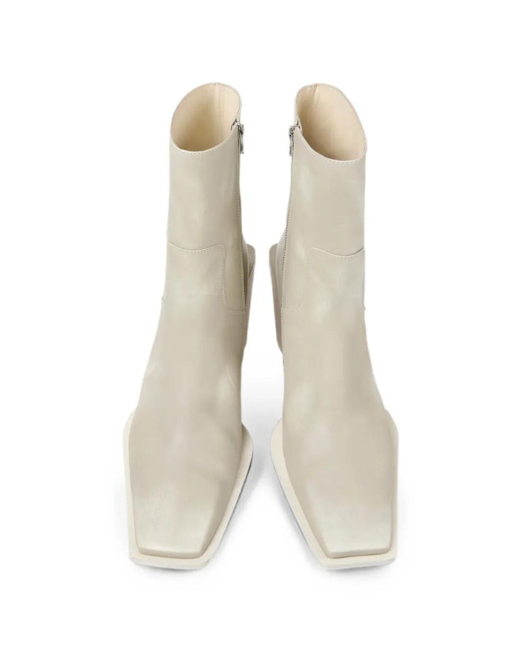 CAMPERLAB White Escandalo Square-Toe Ankle Boots