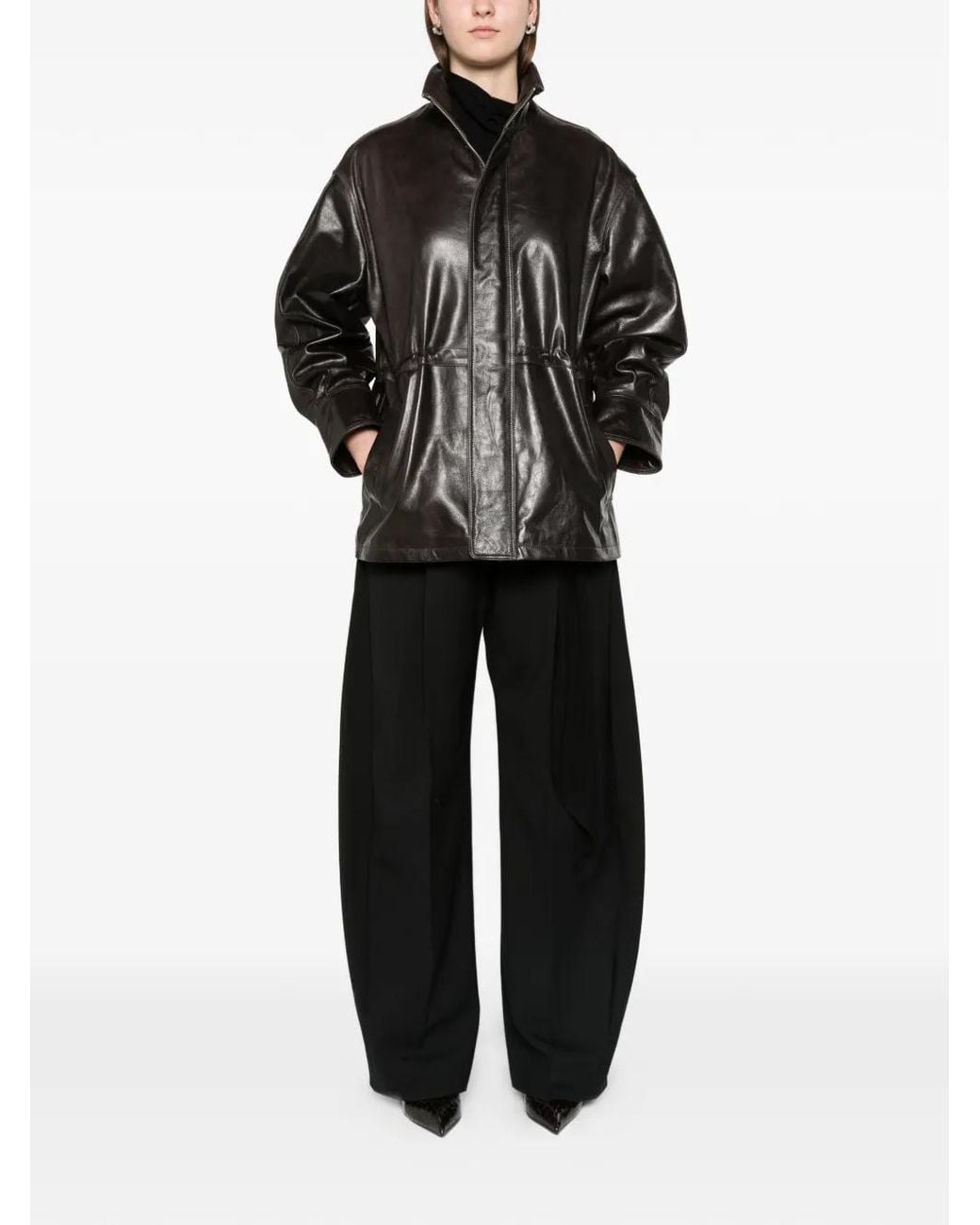 Arma Black Alia Leather Jacket