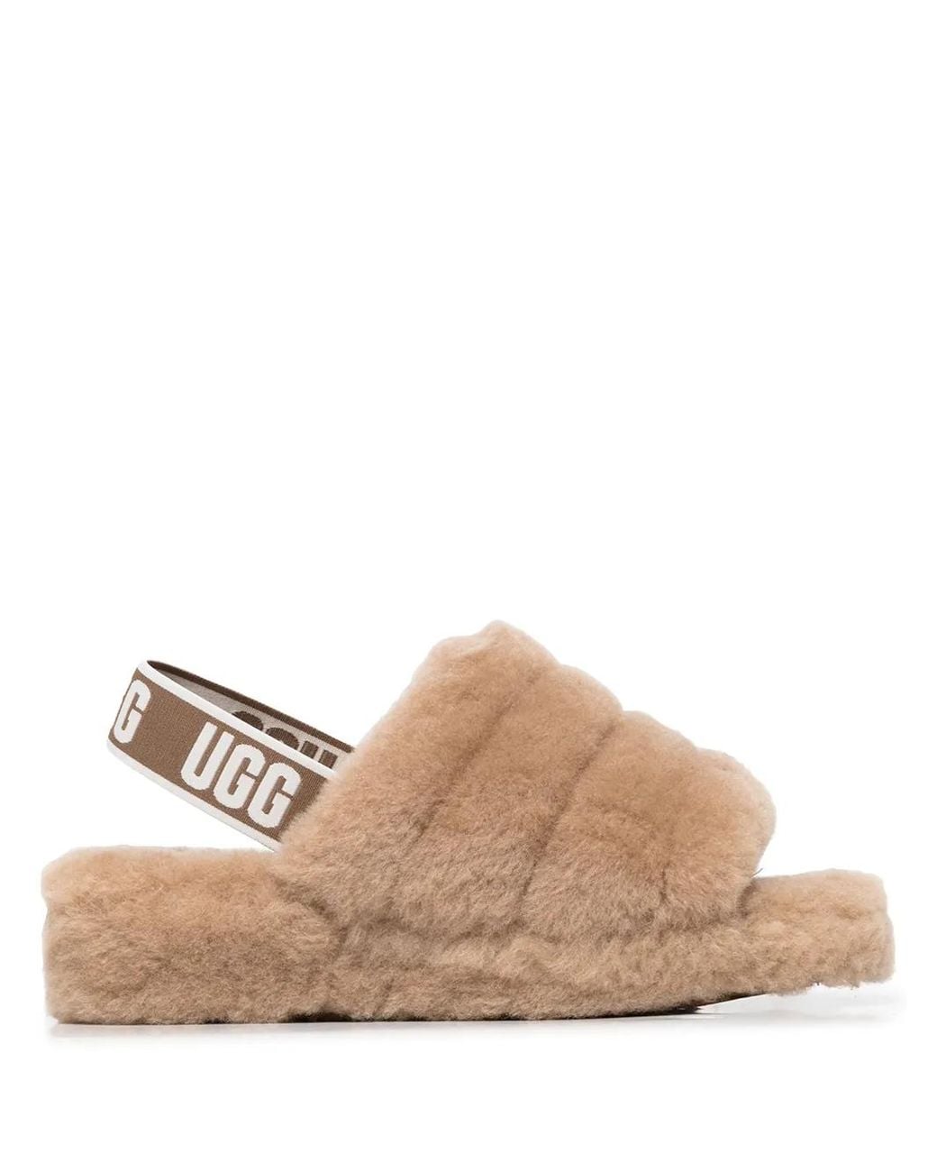 Fluff yeah slide pantoufles Ugg en coloris Brown