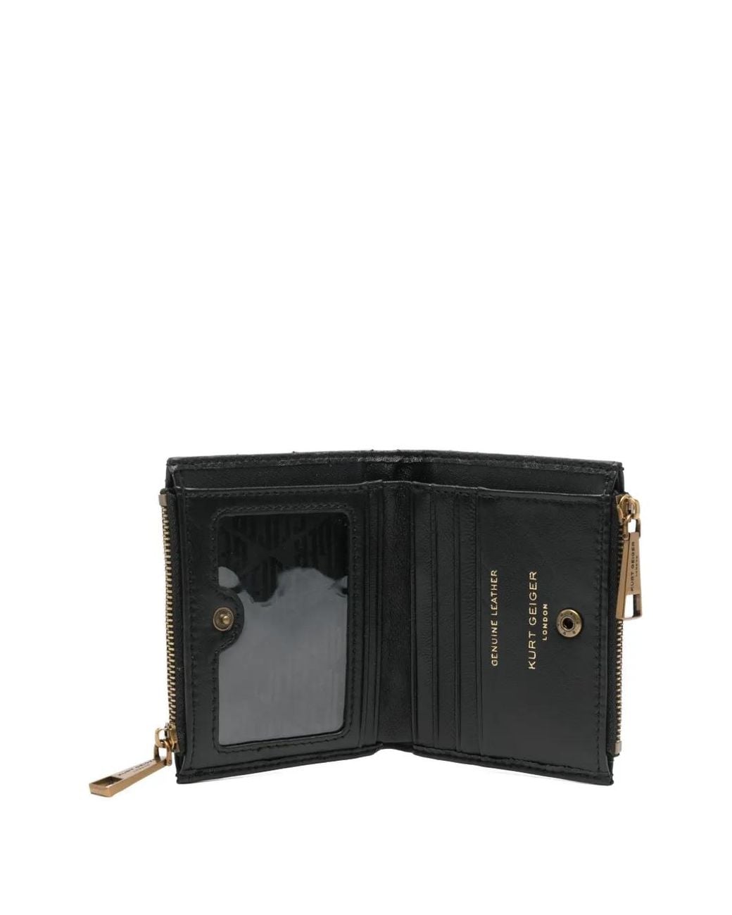 Kurt Geiger Black Mini Quilted Wallet
