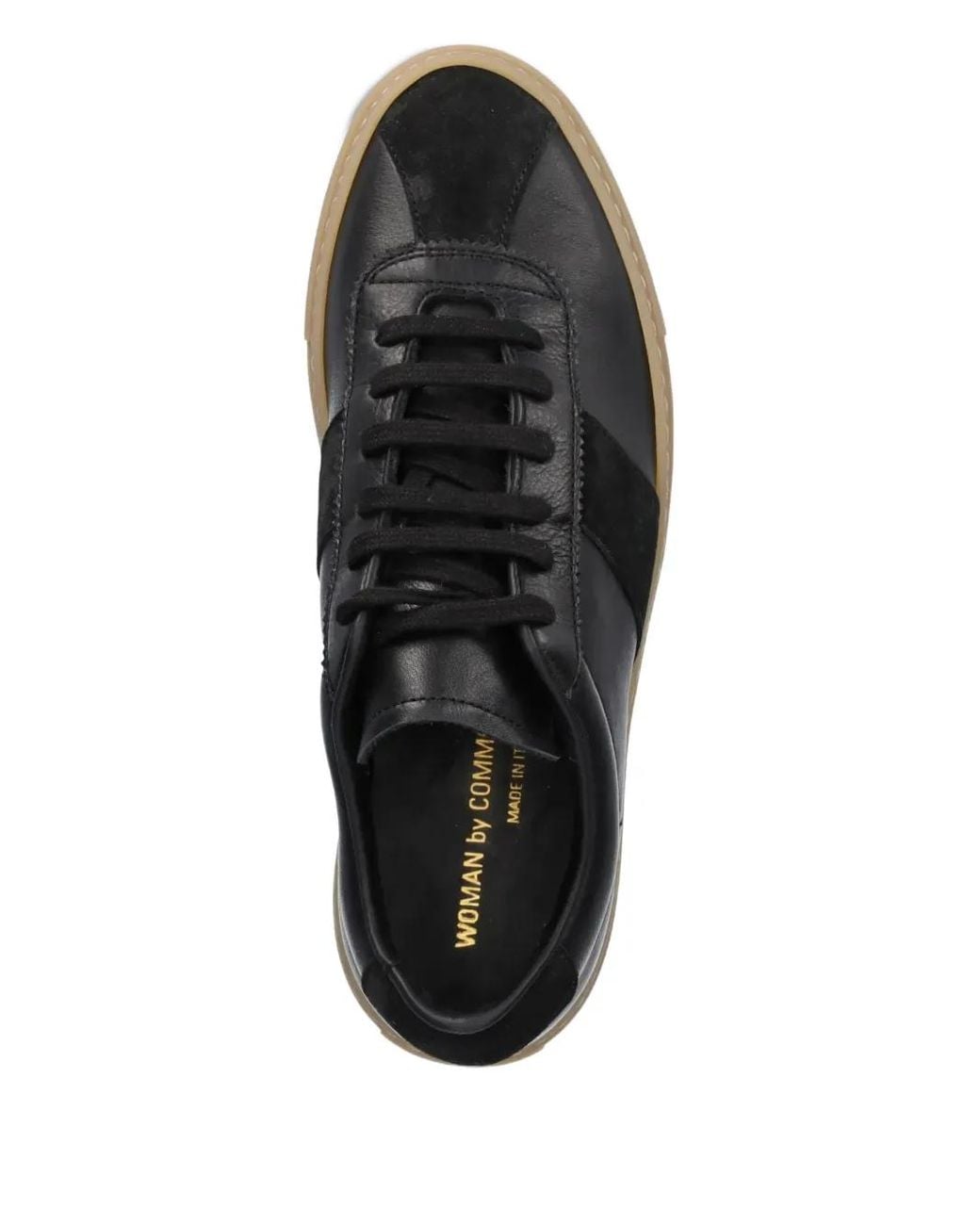 Common Projects Black Sneakers Aus Leder