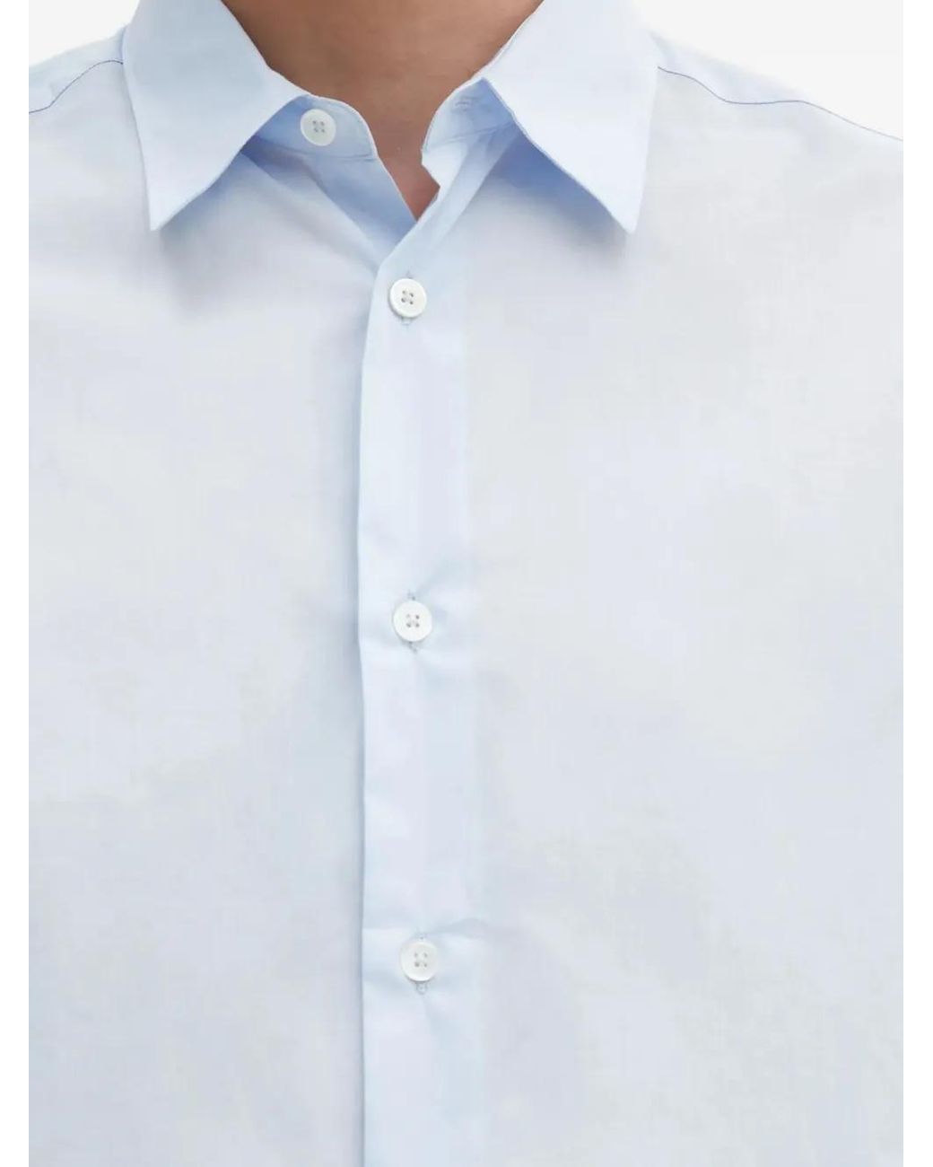 Paul Smith White Long-Sleeved Button-Down Shirt for men