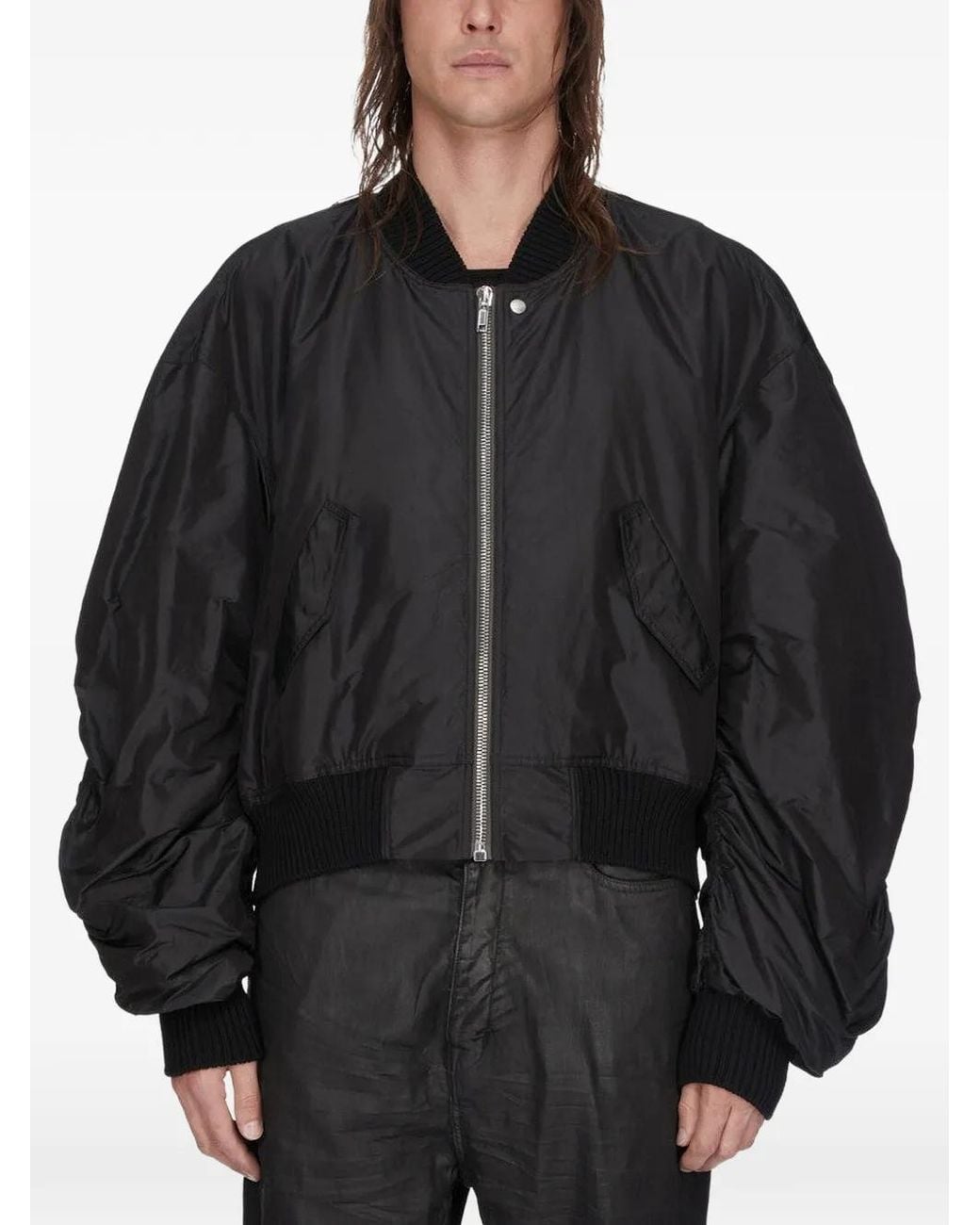 Rick Owens Secchia Flight Bomberjack in het Black voor heren