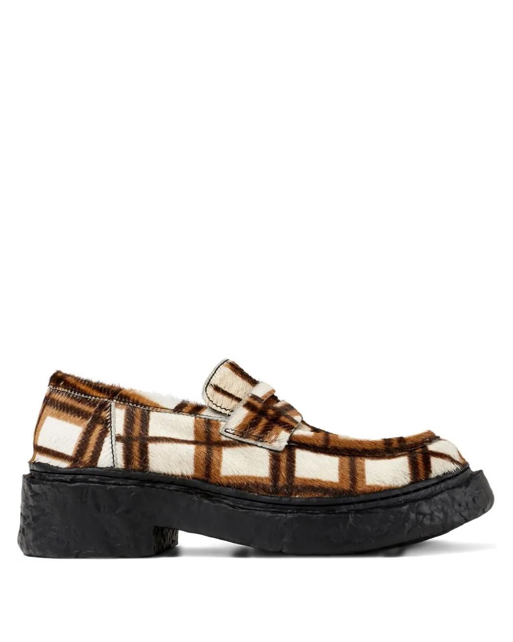 CAMPERLAB Brown Karierte Vamonos Loafer