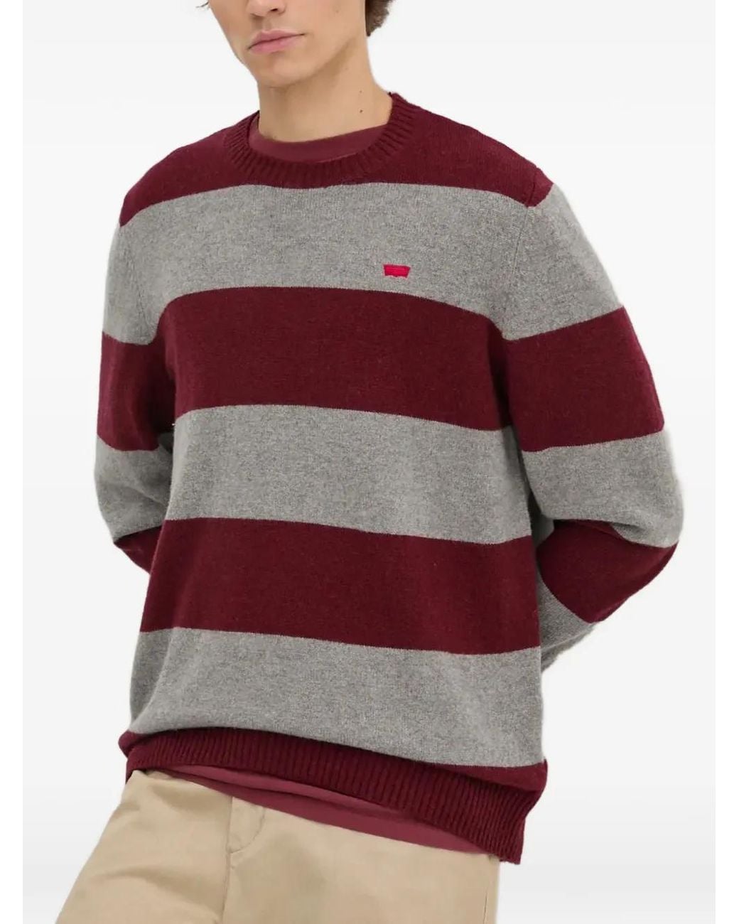 Levi's Red Sweat Rayé Original Housemark À Logo for men