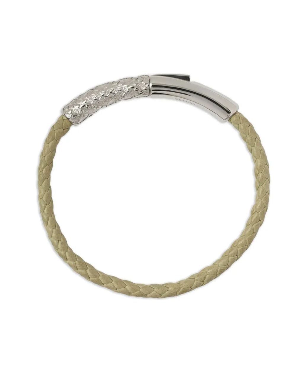 Burberry White Check Lederarmband