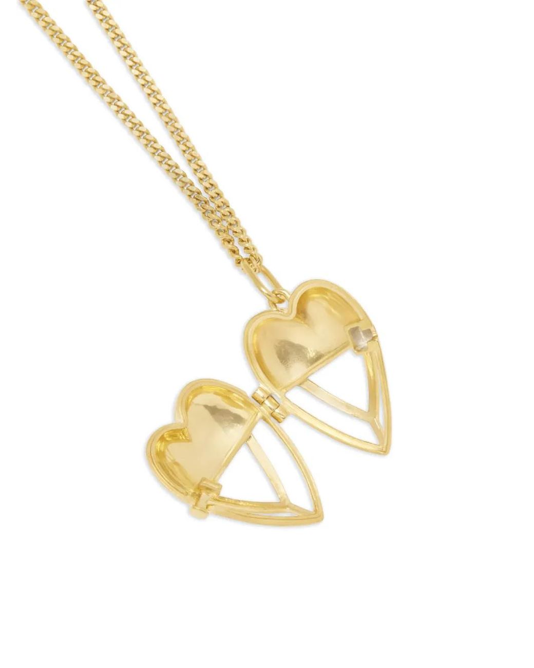 CAPSULE ELEVEN Metallic Heart-Pendant Ruby Necklace