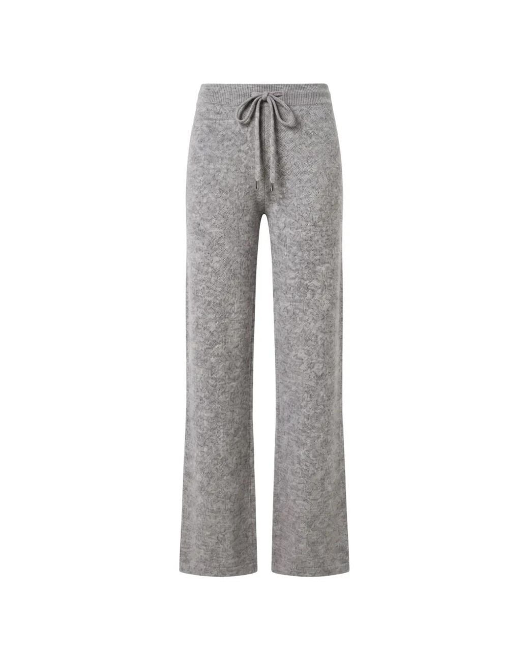 Peserico Gray Drawstring-Waist Track Pants