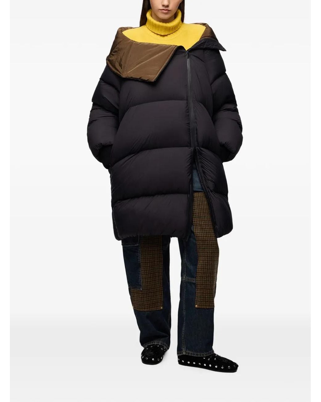 Ganni Blue Maxi Puffer