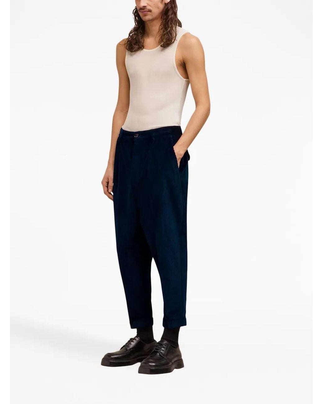 AMI Blue Ami Trousers for men