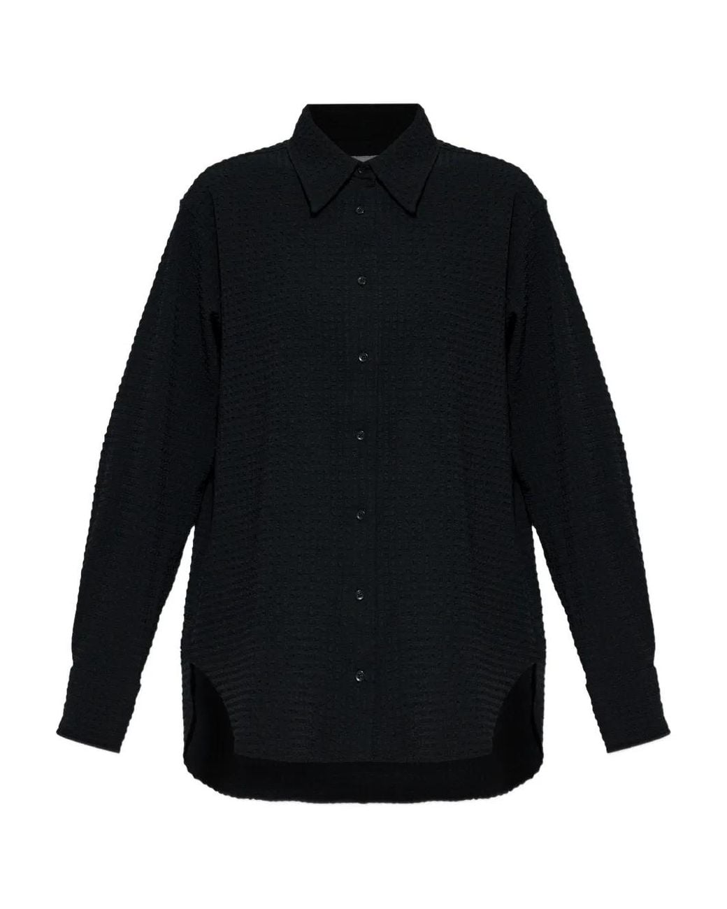 Hunza G Blue Oversized Seersucker Shirt