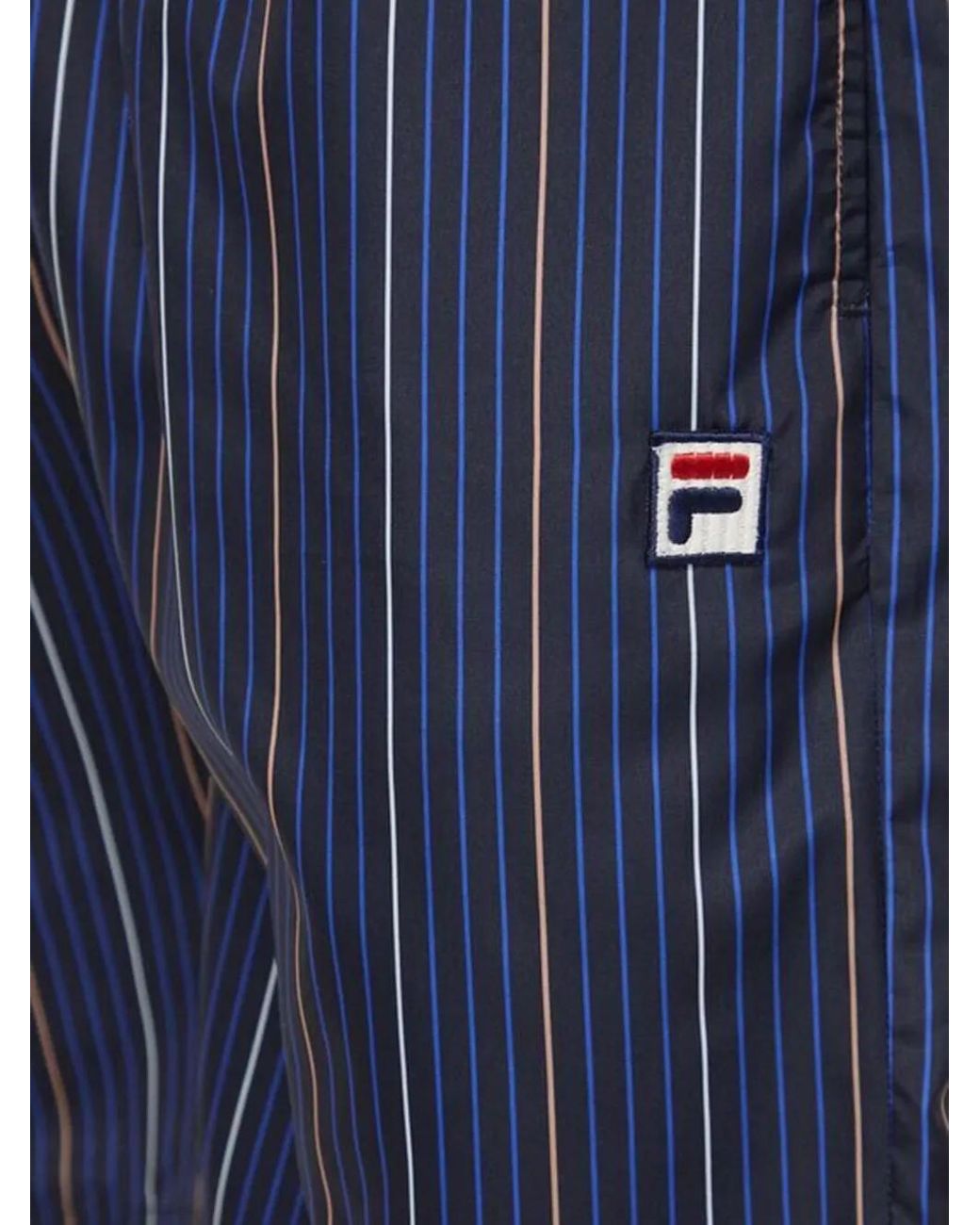 Fila Blue Striped Logo Shorts for men